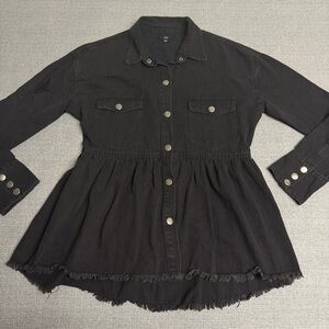 Fate Black Peplum Jacket